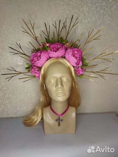 Ободок с Пионами