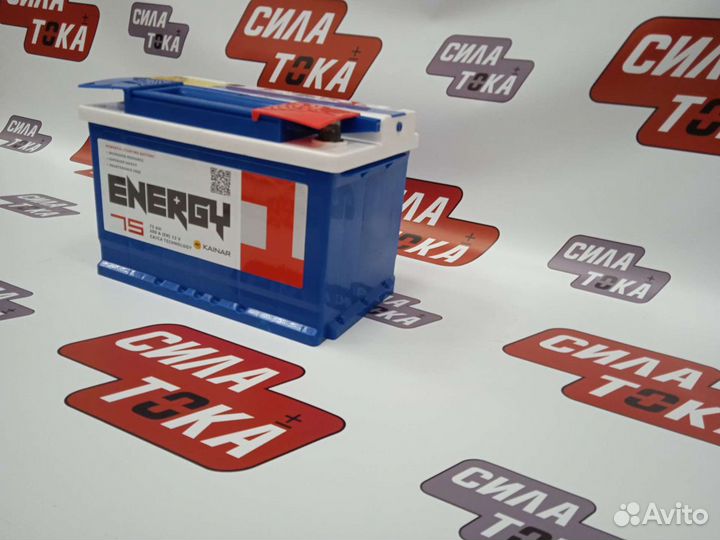 Аккумулятор 75 ah Energy 1/Доставка
