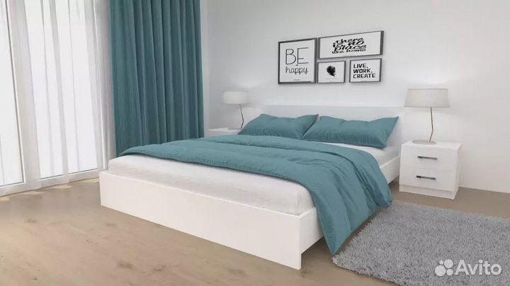 Кровать Ронда Бася 160 белая быстрая доставка