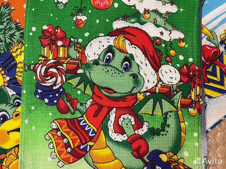 Вафельные полотенца новогодние