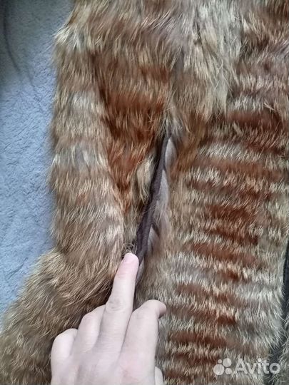 Шуба лиса новая