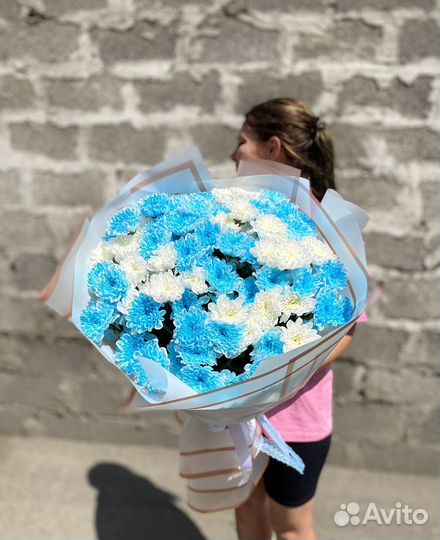 Букет из стойкой хризантемы