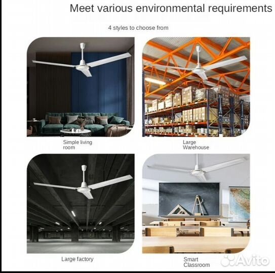 Вентилятор потолочный