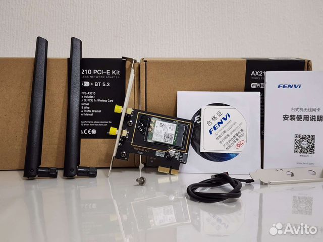 Intel ax210 PCI-E Wi-Fi + Bluetooth для пк