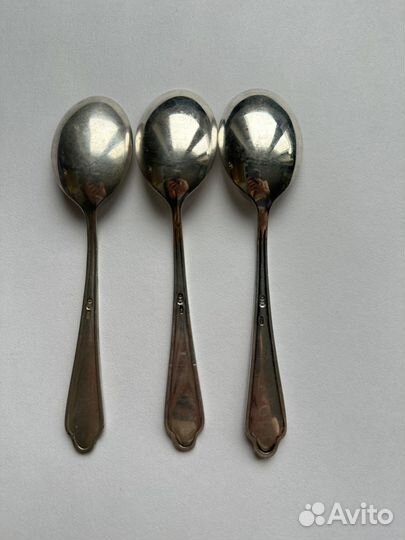 Ложки чайные Анютины глазки серебро 875