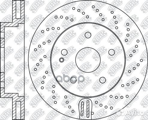 Диск тормозной MB C-class(W204) RN1464dset NiBK