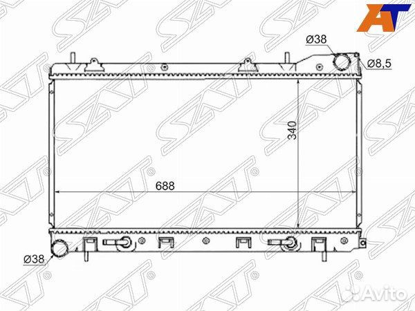 Радиатор subaru, subaru forester, subaru forester