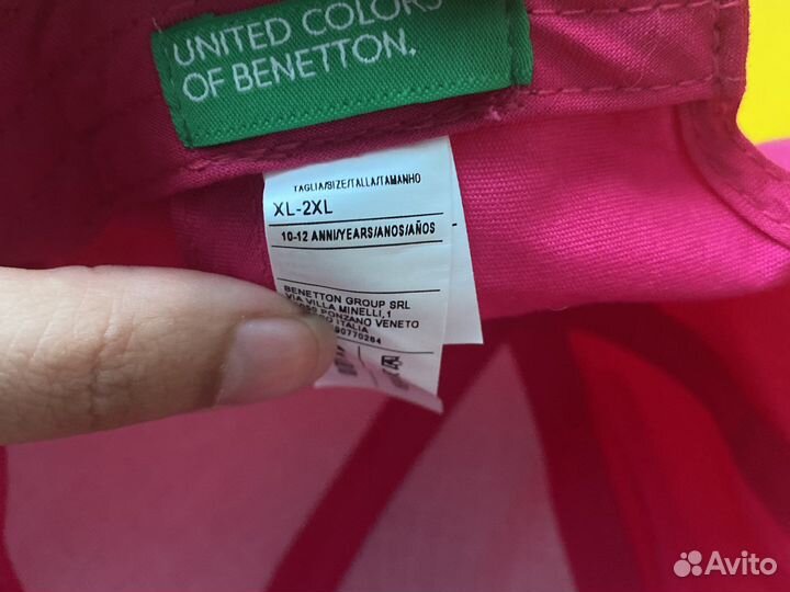 Бейсболка новая Benetton на девочку 10-12лет