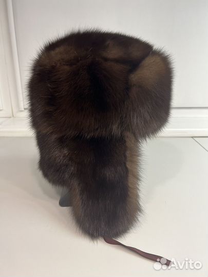 Шапка мужская ушанка из соболя