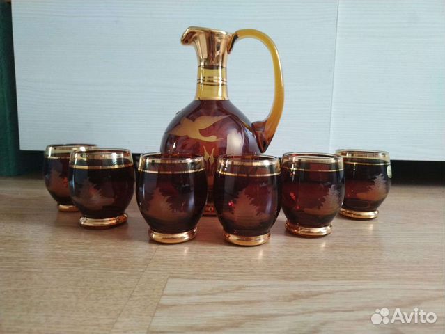 Графин с рюмками. Богемия