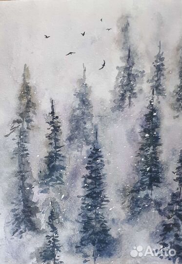 Картины акварелью: 