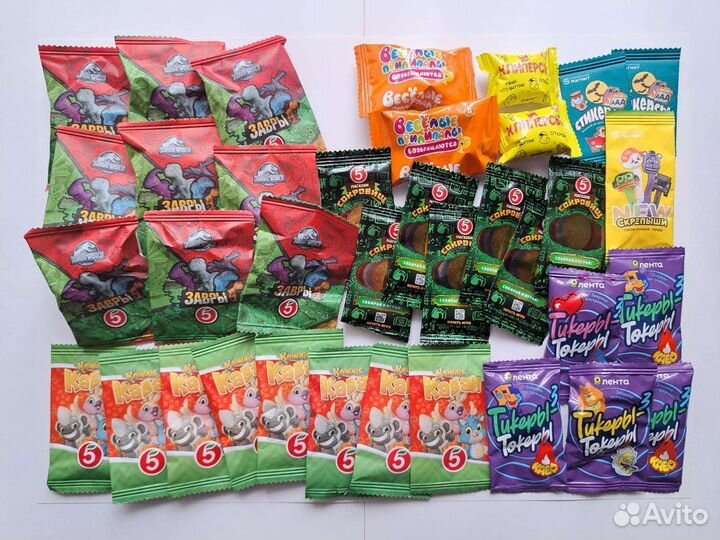 Игрушки промо акций 5-ка, Дикси, Магнит, Лента