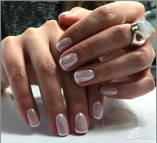 Маникюр гель лак наращивание ногтей в салоне