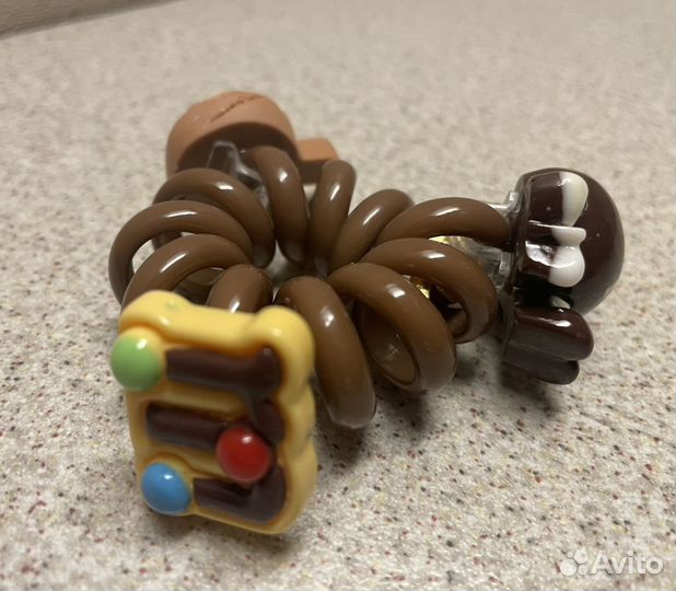Резинка пружинка заколка для волос спираль M&Ms
