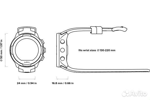 Смарт часы suunto 9 baro white