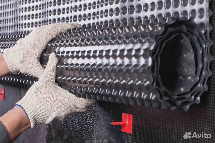 Профилированная мембрана Black, Плантер, Изостуд