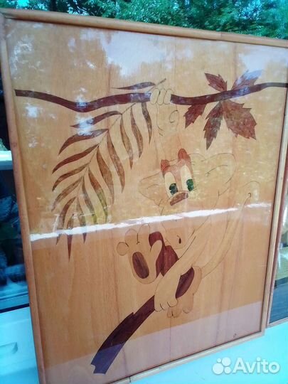 Деревянное панно, винтаж СССР