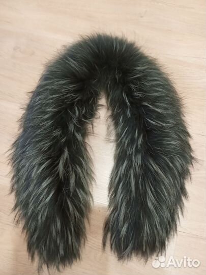 Меховой воротник чернобурка