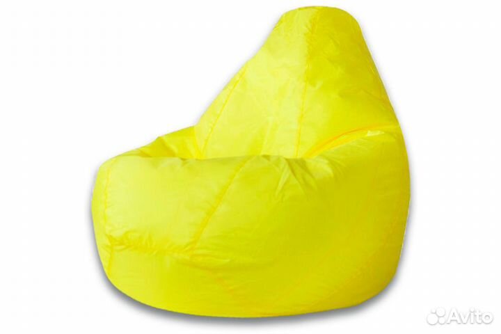 Кресло-мешок груша желтое XL. В наличии
