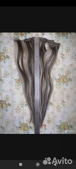 Волосы на заколках