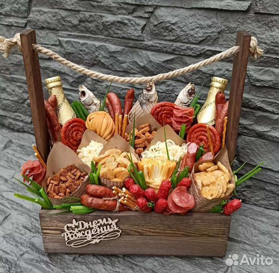 Букет для мужчины. Съедобные букеты