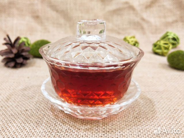 Гайвань для заваривания чая из гранёного стекла