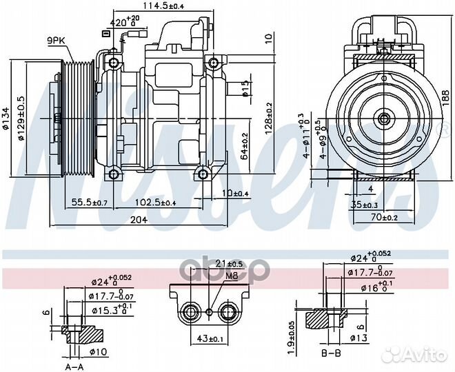 Компрессор кондиционера MB Actros, Axor '890023