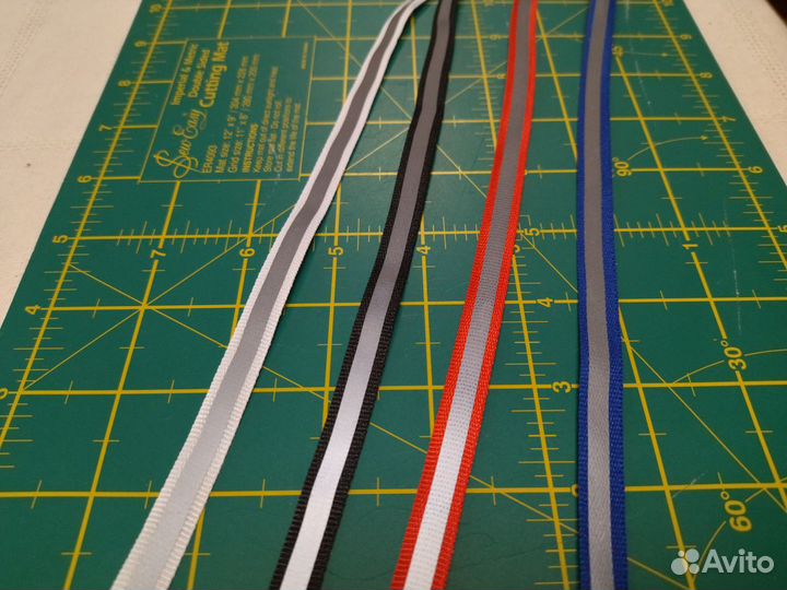 Тесьма светоотражающая, стропа, 10 мм/5м 33 р/м