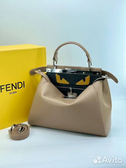 Сумка fendi натуральная кожа