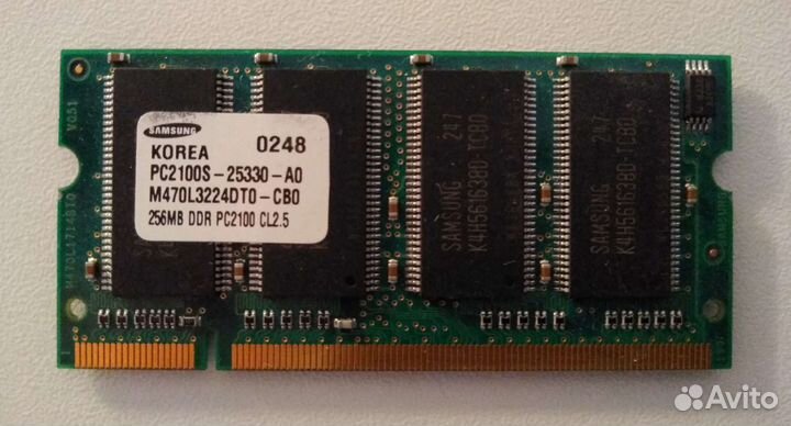Оперативная память для ноутбука ddr1 и ddr2 sodimm
