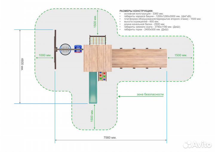 Всесезоные Детские площадки для дачи