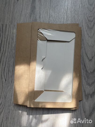 Крафт коробки с окошком