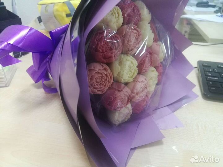 Шоколадные цветы (пионы)