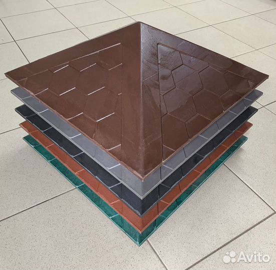 Колпак на заборный столб 1,5х1,5 кирпича 