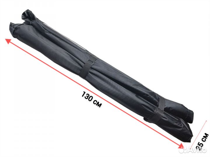 Автобокс на крышу 430 л тканевый с креплен П-Скоба