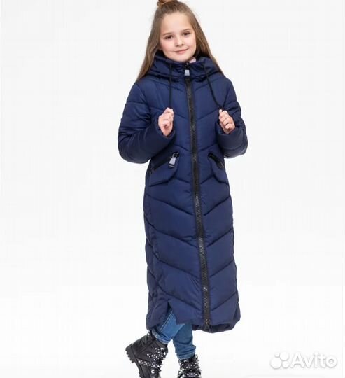 Зимний пуховик на девочку 158