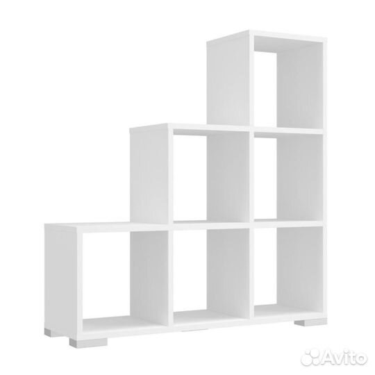 Стеллаж угловой белый