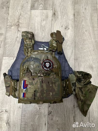 Бронежилет плитник с плитами + кевлар