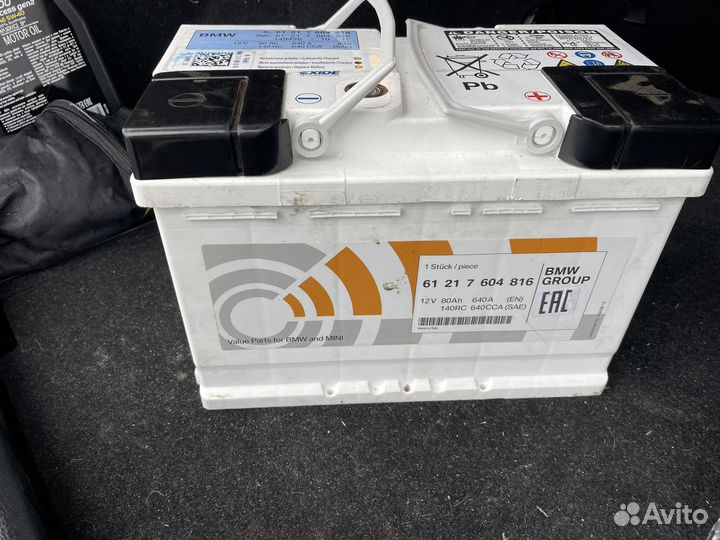 Аккумулятор BMW 80 а/ч (6121 7 604 818)