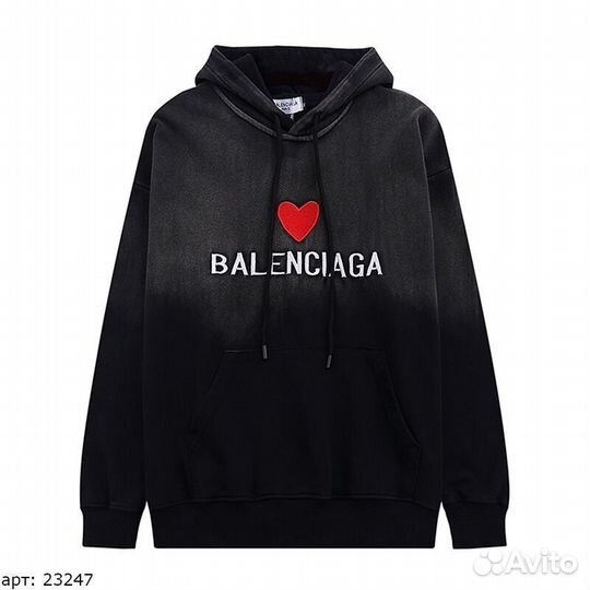 Худи Balenciaga Черное