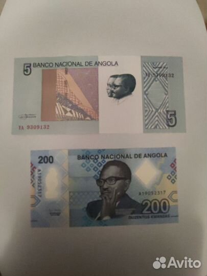 Банкноты Анголы(2 шт.300р)