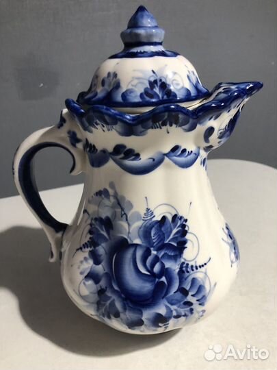 Глиняный кувшин,Гжель