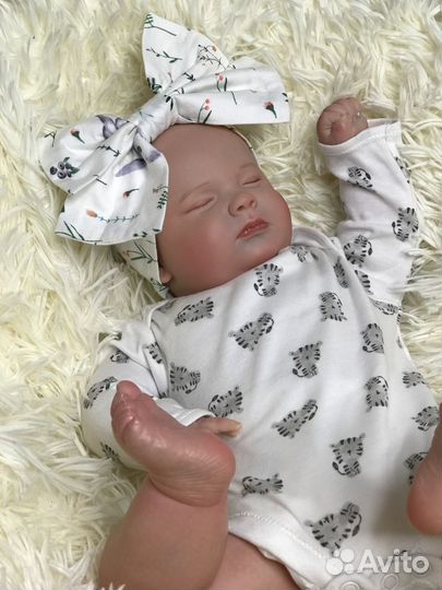 Кукла реборн с ресницами новая