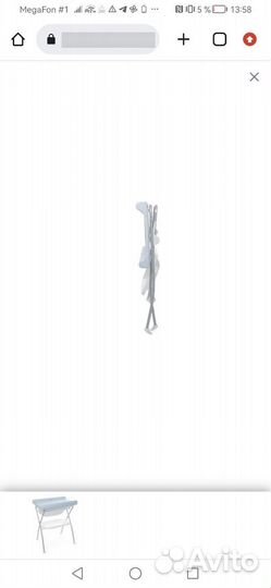 Пеленальный столик chicco с ванночкой