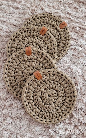 Подставки под чашки набор