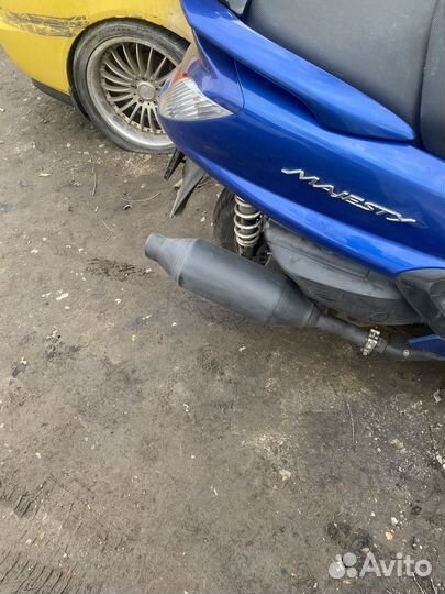 Глушитель на макси скутер ямаха маджести
