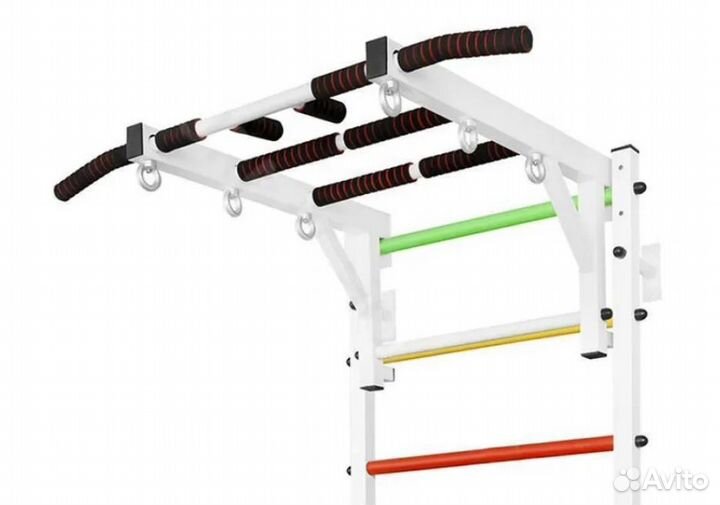 Турник с рукоходом на шведскую стенку