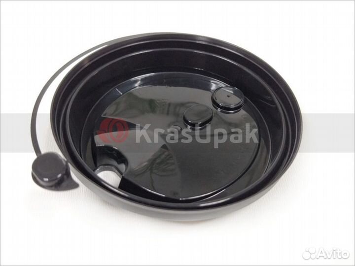 Крышки для бумажных стаканов черные матовые 1000шт