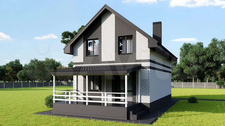 Дом 101 м² на участке 8,9 сот.