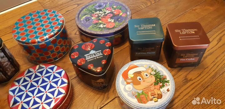 Жестяные банки для чая